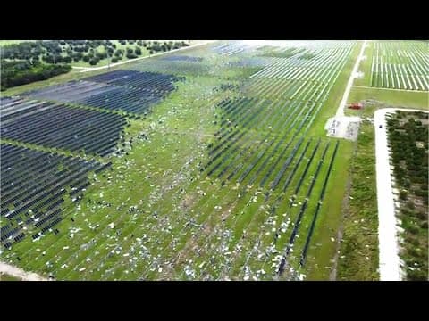 Hurricane Milton | Solar power plant in Florida damaged by storm