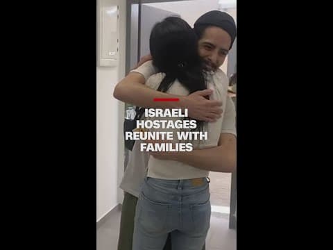 Israeli hostages reunite with families