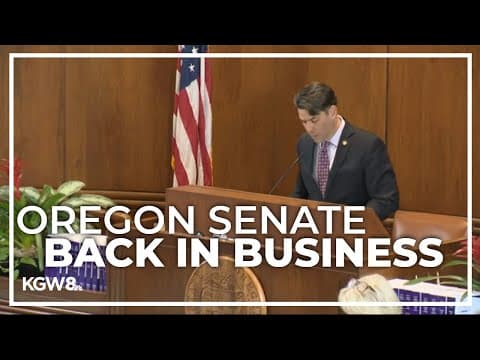 Republicans return to Oregon Senate, ending walkout after 6 weeks