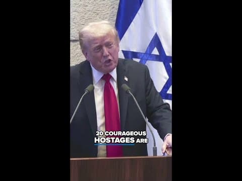 Trump hails day of 'profound joy' in speech to Israel Knesset, following release of final hostages