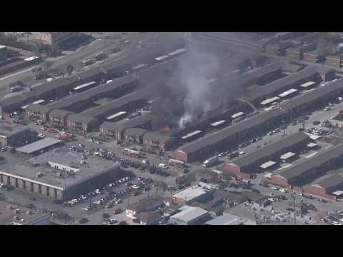 Houston firefighters are battling a 3-alarm fire in southwest Houston