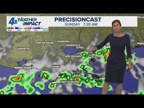 New Orleans Weather: Scattered storms and showers Sunday