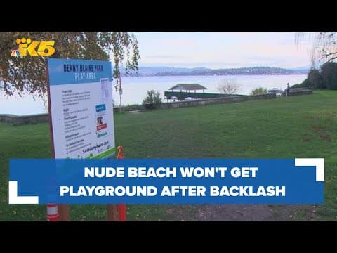 Nude beach on Lake Washington won't get playground after backlash
