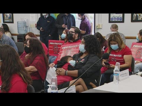 Students, parents and teachers at Castle Park High School demand district fix crumbling campus