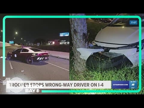 Florida trooper crashes into wrong-way I-4 driver before they could reach busy intersection
