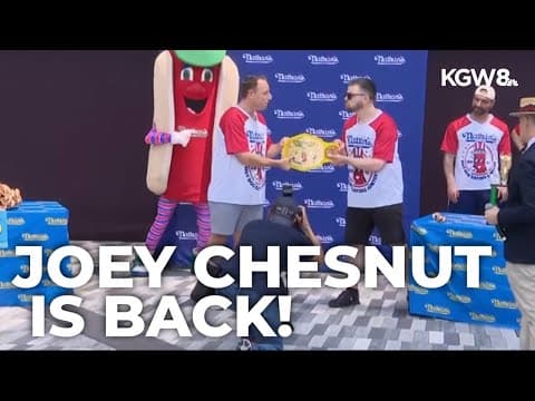 Joey Chestnut returns to defend title at Nathan's Famous Hot Dog Eating Contest