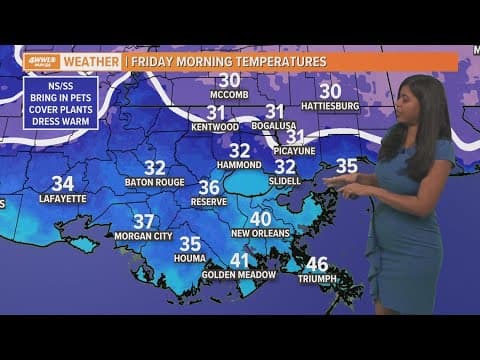 Light frost is possible tonight in a few areas