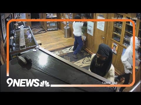 Surveillance Video: Vandals break into Denver pot shop, smash fish tank, drive through bay door