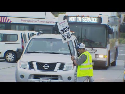 MTS Minibus, MTS Access and South Bay service to be impacted by work stoppage