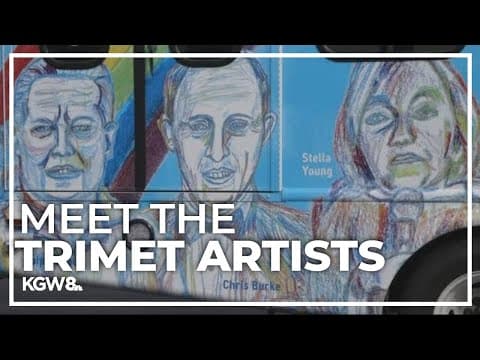 Artwork from neurodivergent artists adorns buses in Portland