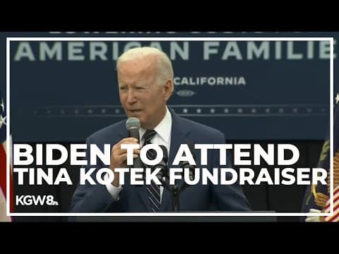President Biden to attend a fundraiser for Tina Kotek on Saturday