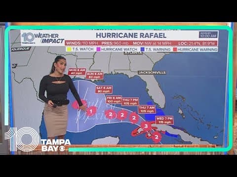 Tracking the Tropics: Hurricane Rafael now a Cat 2 storm as it approaches western Cuba