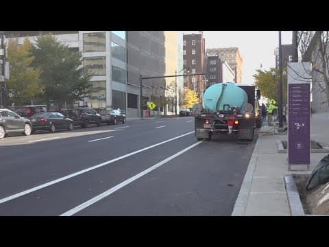 Front Street in downtown Columbus becoming a two-way street Tuesday morning