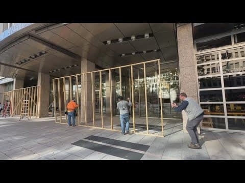 Washington, D.C. businesses boarding up ahead of Election Day in anticipation of potential unrest