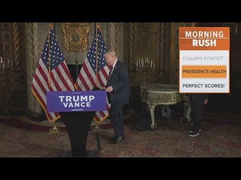 Officials release President Trump's medical report