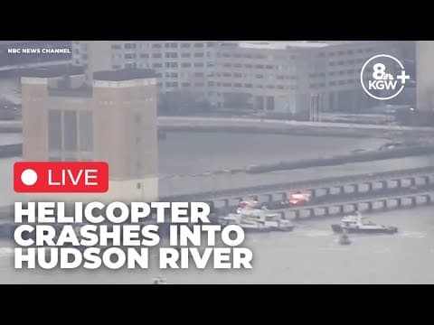 LIVE: Helicopter crashes into Hudson River in New York City