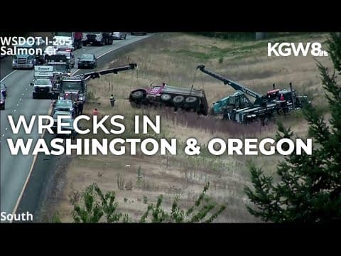 Interstate Bridge, Southwest Washington sees multiple crashes