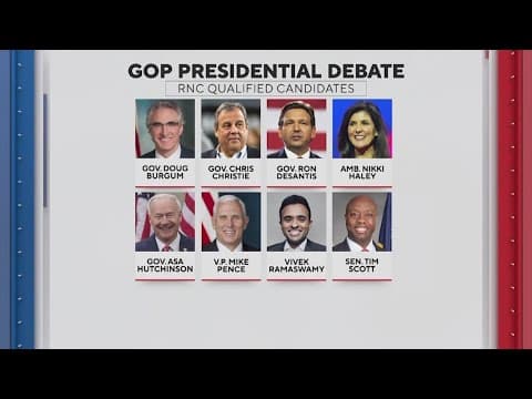 1st GOP presidential debate to be held Wednesday night