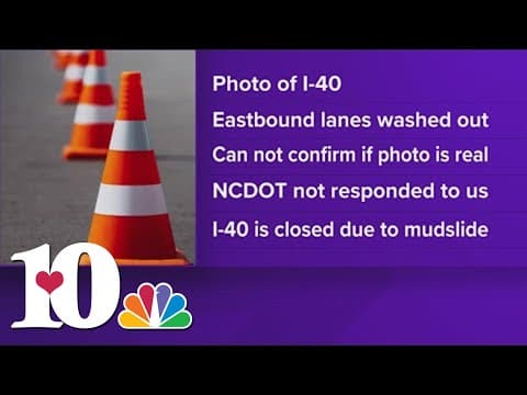 Photo of portion of I-40 East between Cocke Co., Western NC raises questions