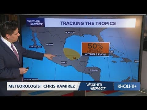 Tropical update: System in southern Gulf now has 50% chance for development