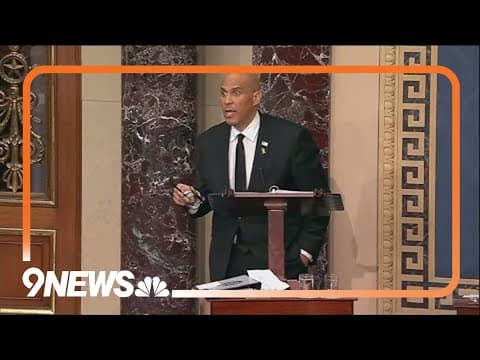 Sen. Cory Booker breaks record for longest Senate speech