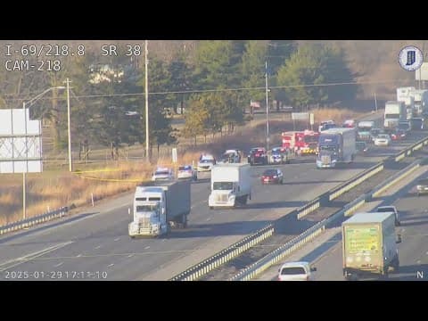 Police activity closes right two lanes of Interstate 69 near State Road 38