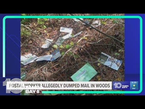 Florida postal worker allegedly dumped political mail, ballot in woods