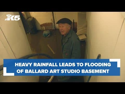 Saturday morning storms flood basement of Ballard art studio