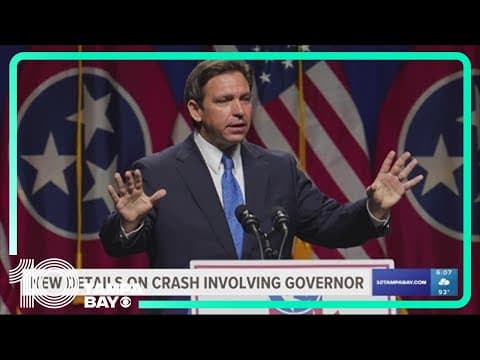 Crash report: Car behind DeSantis in motorcade fails to stop, leading to domino effect