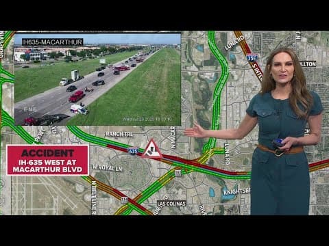 Accident on Interstate 635 near MacArthur causes lane closures, Irving police say
