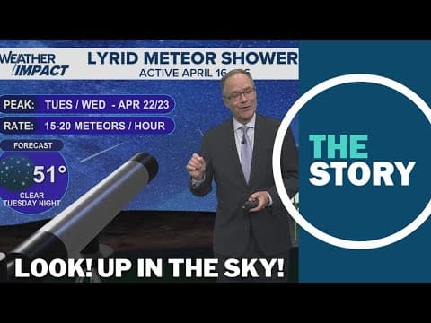 Clear skies around Portland could offer views of the Lyrid meteor shower