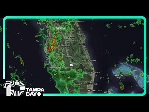 LIVE RADAR: Showers and storms popping up across Tampa Bay