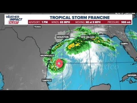 Tropical Storm Francine update: Storm expected to intensify into hurricane ahead of landfall