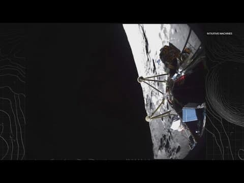 Houston-based Intuitive Machines puts lunar lander Athena on surface of the moon