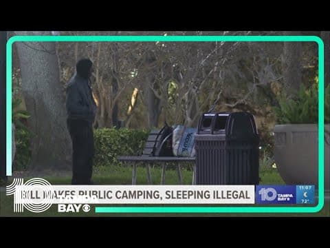 Florida bill would make public camping, sleeping illegal