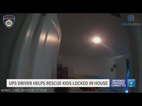 'Stepped up when it mattered most': UPS driver helps rescue children accidentally locked inside home