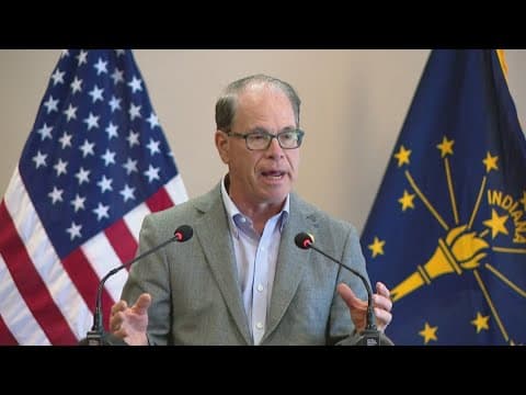 Indiana Gov. Mike Braun touts legislative success after first 100 days