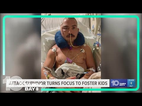 Gator attack survivor turns focus to foster kids
