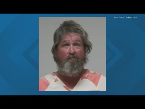 Man arrested after human remains found on his property in Rush County