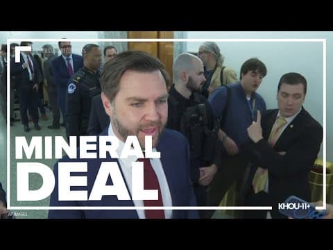 Vance: Mineral deal with Ukraine can still be reached