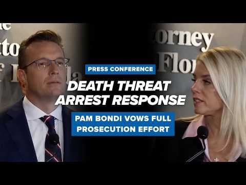 Pam Bondi & Benny Johnson: “We Will Find You” | Arrest After Death Threat