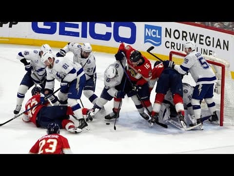 Tampa Bay Lightning let late lead slip away, lose Game 4 to Florida Panthers