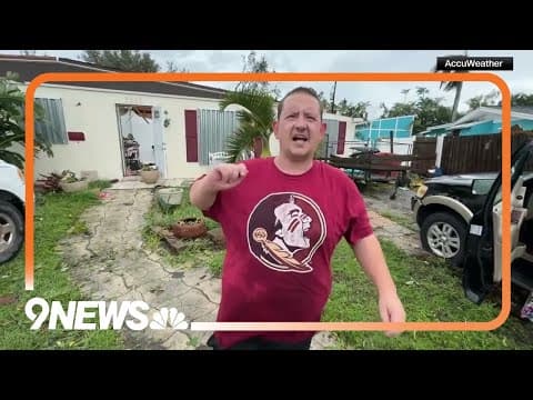 'It sucked the whole roof off': Florida man, pregnant wife survive Hurricane Milton tornado