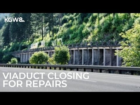 East Multnomah Falls Viaduct to close Oct. 1 for repairs through spring