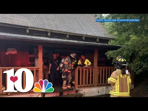 Lightning strikes a rental cabin in Sevier County
