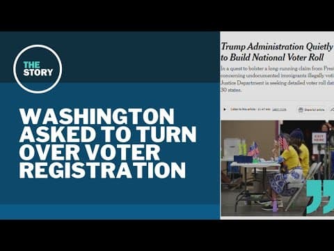 Trump DOJ asks Washington to hand over private voter data