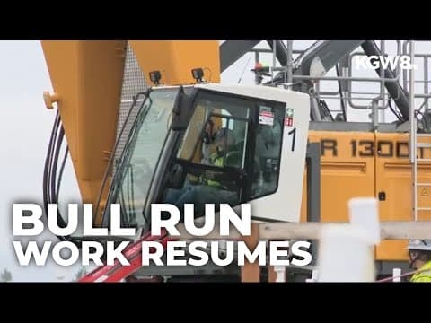 Work resumes on Bull Run Filtration Facility in Gresham