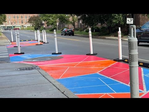 'My car's been hit 3 times' | Downtown Indy residents turn to colors to slow down dangerous drivers