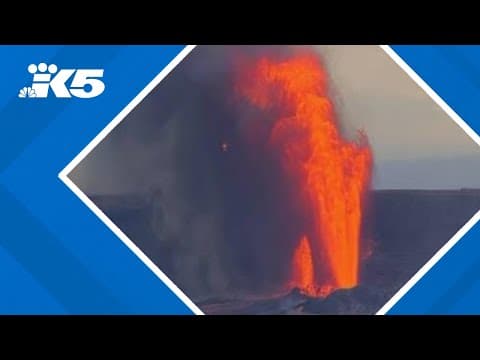 New video shows eruption of Hawaiian volcano