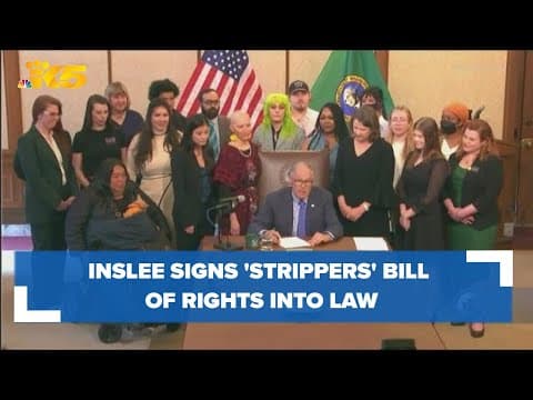 Inslee signs 'strippers' bill of rights' into law